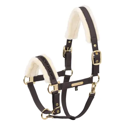 Eskadron Halfter Faux Leather Jewel FF Heritage 25/26 - Black Truffle -  Farbe: Black Truffle, Grösse Schabracken: Pony