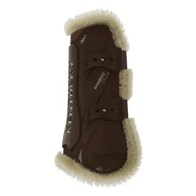 Kentucky Gamaschen Vegan Lamfell Bamboo Elastik - braun Grösse: M