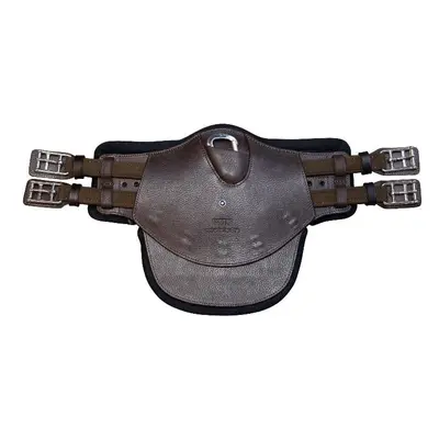 Stübben Equi-Soft Stollenschutzgurt inkl. Lederpolster - ebony - Braun -  Farbe: Braun, Sattelgurtlänge: 125 cm