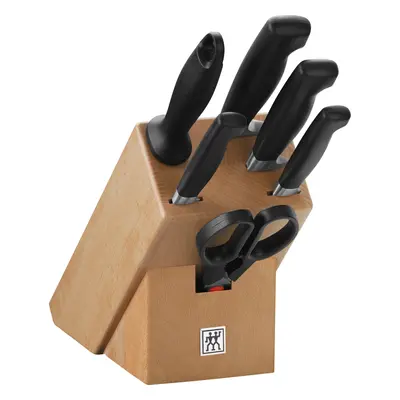 Zwilling Kitchen Messerblock Four Star Messerblock, natur, 7-tlg.