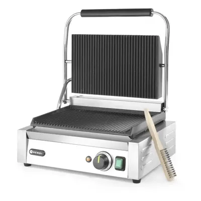 HENDI Gastro-Grill oben und unten gerillt