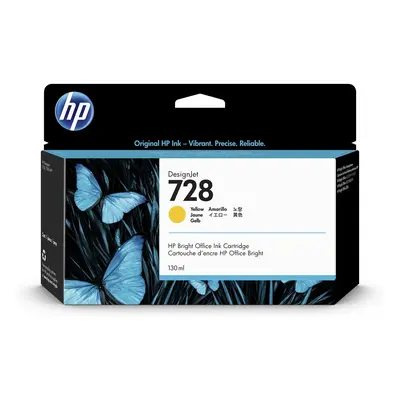 HP 728 Gelb DesignJet Druckerpatrone, 130 ml