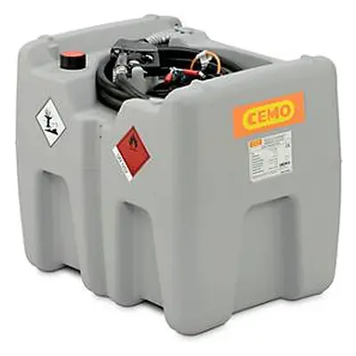 Mobile Tankstelle CEMO DT-Mobil Easy Elektropumpe, 24V, 40l/min, Automatik-Zapfpistole, Klappdeckel, 210l, Polyethylen, B 785 x 