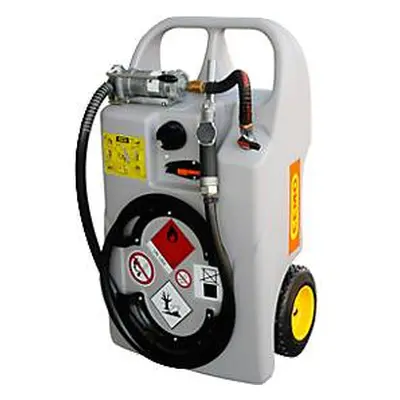 Mobile Tankanlage Diesel-Trolley, 60 l, Handpumpe, Schlauch 3 m