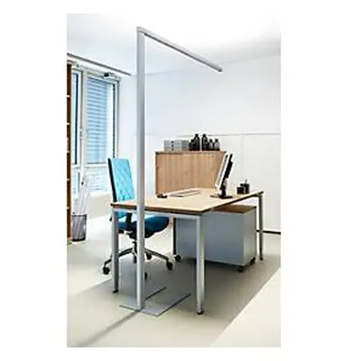 LED Stehleuchte LENS, dimmbar, mit Tageslichtsensor, direkt/indirekt leuchtend, für Einzelarbeitsplatz