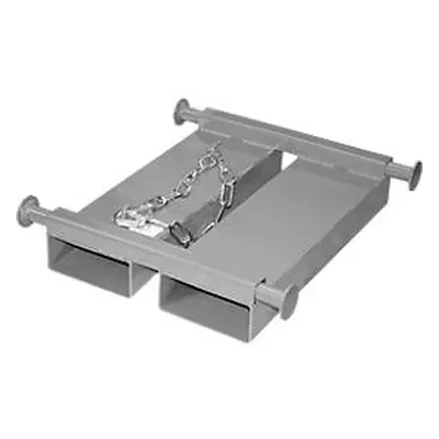 Bauer Big-Bag-Traverse TBB-E, für Stapler, L 650 x B 610 x H 145 mm, bis 1000 kg, Stahl, Mausgrau