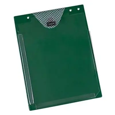 EICHNER Auftragstasche Jumbo, DIN A4, Dehnfalte, Klettverschluss, Schlüsselfach, grün, 10 Stück