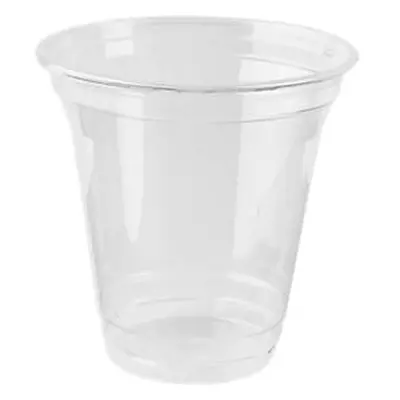 Einweg-Trinkbecher, nur für Kaltgetränke, umweltfreundliches PLA, Volumen 200 ml, H 95,9 x ø 95 mm, 80 Stück, transp.