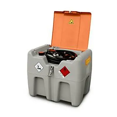 Mobile Tankstelle CEMO DT-Mobil Easy Elektropumpe CENTRI SPF30, Automatik-Zapfpistole, Klappdeckel, 210 l, Polyethylen, B 785 x 