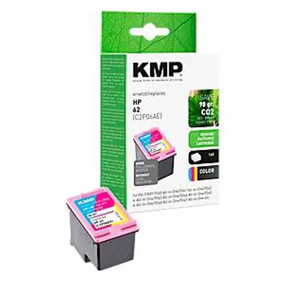 Tintenpatrone KMP, ersetzt HP 62 (C2P06AE) color, jeweils bis 165 Seiten, 3-farbig, CMY