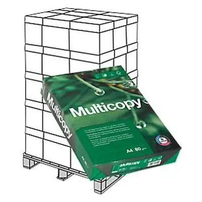 Kopierpapier MultiCopy, DIN A4, 80 g/m², weiss, 1 Palette = 200 x 500 Blatt
