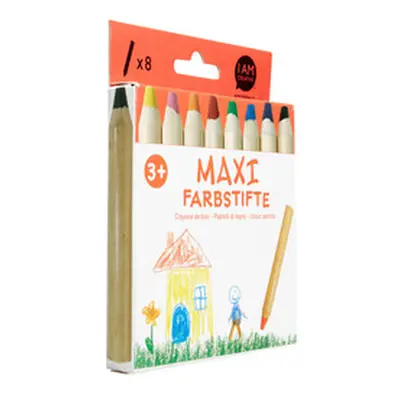 I AM Creative Holzstifte Jumbo | 12 cm | 8 Stück