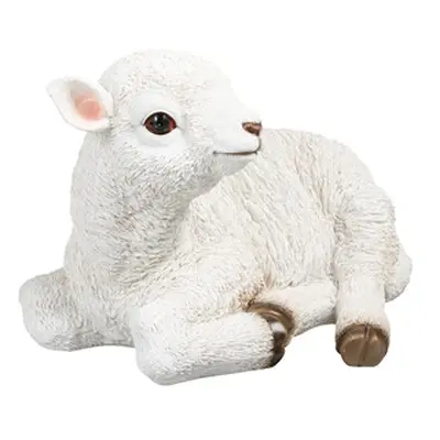 Colibri Lamm Liegend Weiss | 25 cm