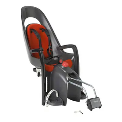 Hamax Velokindersitz Caress Grau-dunkelgrau-rot, mit Sattelrohrbefestigung