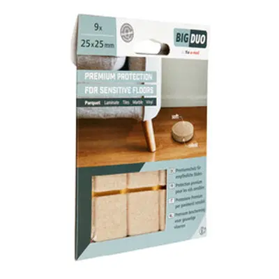 fix-o-moll Parkettgleiter Bigduo selbstklebend, beige