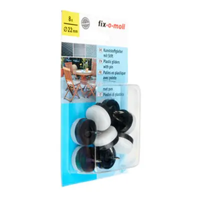 Fix-O-Moll Kunststoffgleiter mit Stift | 2 cm | 8 Stück