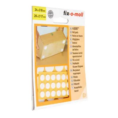 Fix-O-Moll Klebefilze Weiss | 7 × 17 mm | 44 Stück