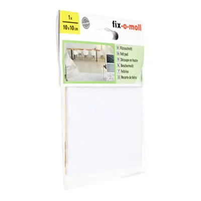 Fix-O-Moll Filz-Zuschnitt Weiss | 10 × 10 cm