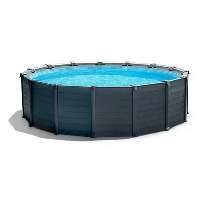 Intex Pool Graphite Gray Panel 478 x 124 cm Rund