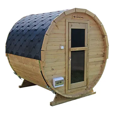 Sonnenkönig Thermo Pinie 4 Fasssauna Braun