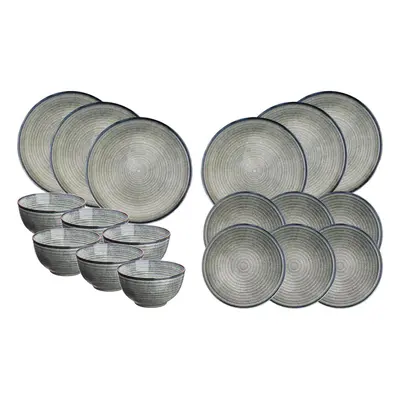 Björn Zen Essentials Service Geschirr Set 18 tlg. Grau