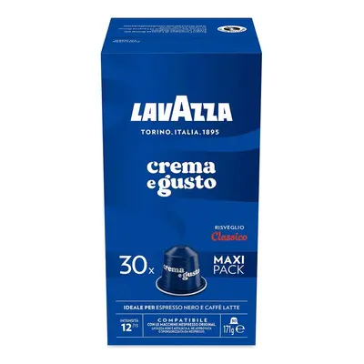 Lavazza Crema e Gusto Classico Kaffee 30 Aluminium Kapseln (Nespresso®)