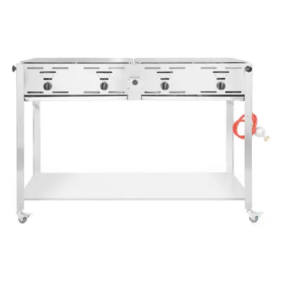 Hendi Grill-Master Quattro Gasgrill – Gastro Grill/Griddleplatte – edelstahl