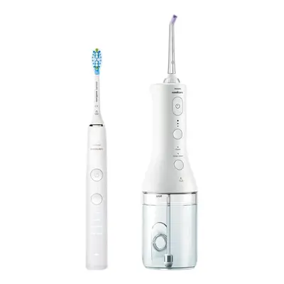 Philips Combo Pack DC 9000 & Power Flosser 3000 HX3866/41 Power Flosser und Schallzahnbürste – weiss