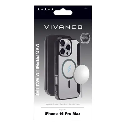 Vivanco Book Cover iPhone16ProMax PREMIUM Wallet iPhone 16 Pro Max – Handyhülle/Handy Tasche