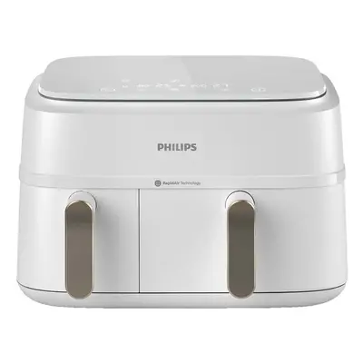 Philips NA353/19 Airfryer Series Dual Basket Heissluftfritteuse – Airfryer - Friteuse – weiss