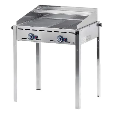 Hendi Green Fire Brenner Gastro Gasgrill – Gastro Grill/Griddleplatte – edelstahl