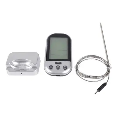 Eldur 755.08.00 Digitalthermometer – Holzkohle/Briketts/Grill Anzünder – silber