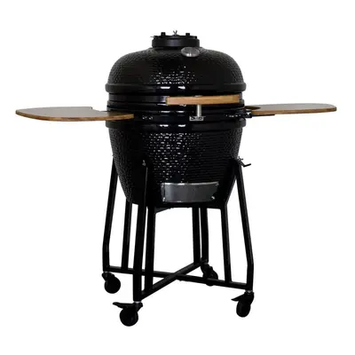 Mr. Grill KG46 Keramikgrill Holzkohlegrill – Holzkohlegrill/Kohlegrill – schwarz