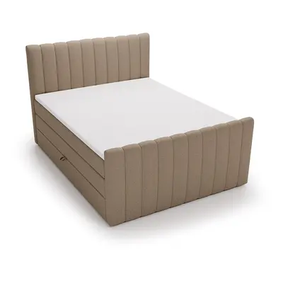 Boxspringbett WINTER braun 200x200cm flexibel