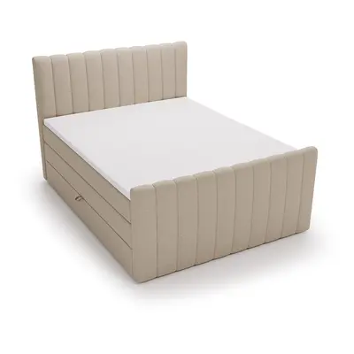 Boxspringbett WINTER cappuccino 200x200cm flexibel