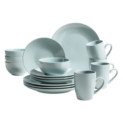 Geschirr-Set Pastell Selection Grün Steinzeug