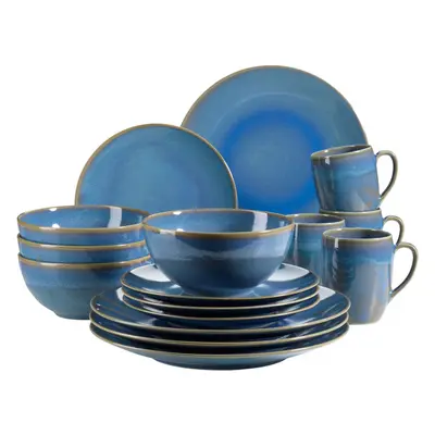 Geschirr-Set Ossia Blau Keramik
