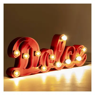 KARE Wandlampe La Dolce Vita, rot, Stahl, 190 cm, 28-flammig