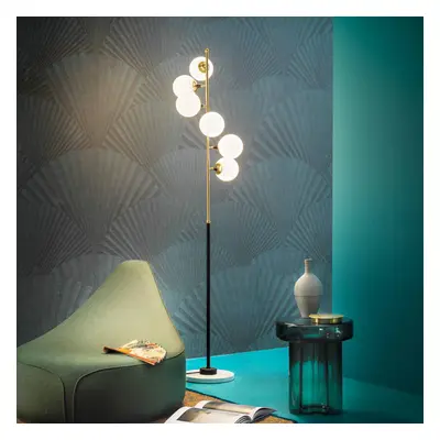 Stilnovo Galassia LED-Stehleuchte, 6-flammig, gold