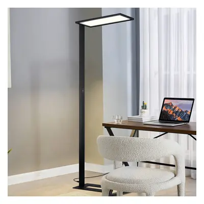 Prios LED-Bürostehleuchte Taronis, schwarz, 195 cm, dimmbar