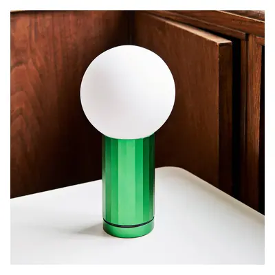 HAY Turn on LED-Tischlampe mit Dimmer, Fuß grün