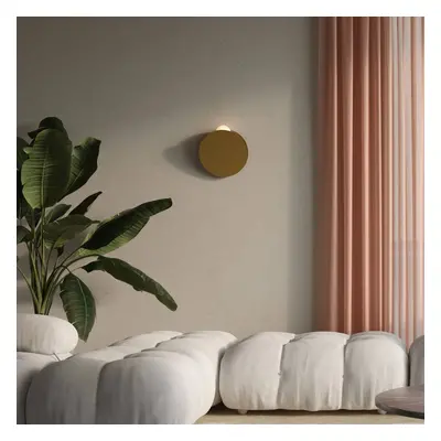 Fabbian LED-Wandleuchte Akoya, bronze, 3000K, dimmbar