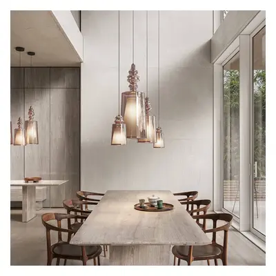 Karman Hängeleuchte Alibaglass Big, roségold, Ø 24 cm