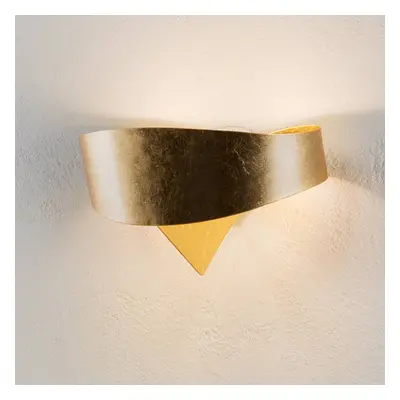 Goldene Designer-Wandleuchte Scudo