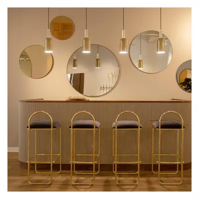 AYTM Spiegel Circum, klar / graubraun, Ø 50 cm, Glas, Holz