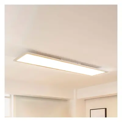 Arcchio LED-Panel Lysander, silber, 119cm, 50W, CCT, dimmbar