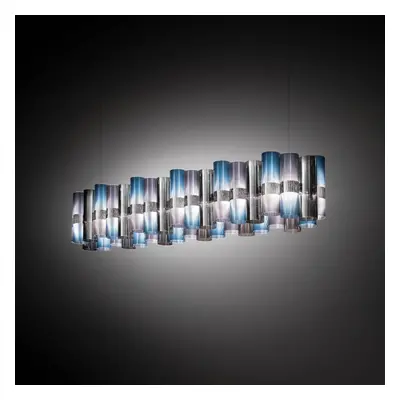 Slamp LED-Hängelampe La Lollo blau-violett, 140 cm