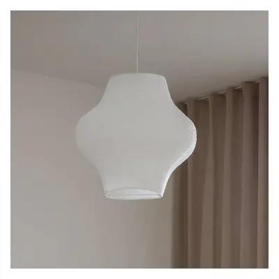 PR Home Hängelampe Sani, Ø44,5cm, weiß, Abhängung weiß, E14