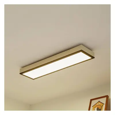 Lindby LED-Deckenlampe Laviona, CCT, dimmbar, Beton, 80 cm
