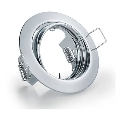 Runde Einbauleuchte Jura in Chrom